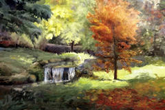 Arroyo con cascada-Otoño